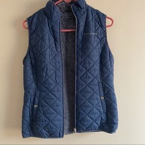 Free country reversable womens fleece vest size small. Excellent nwot